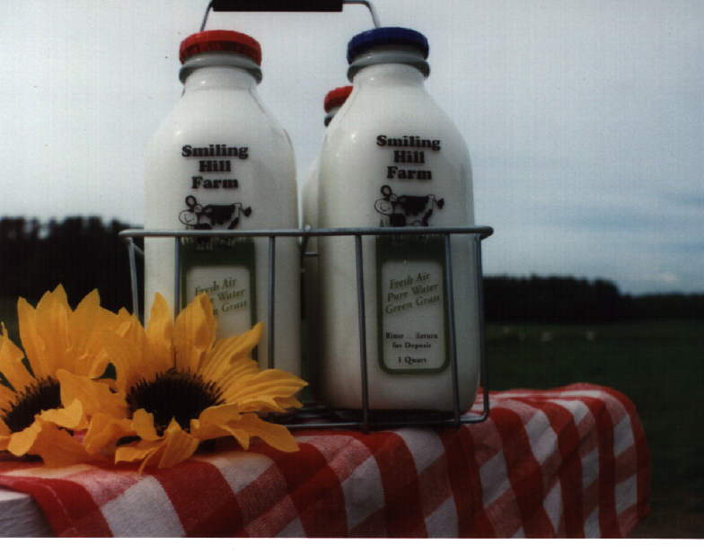 Milk in a Hand Carrier